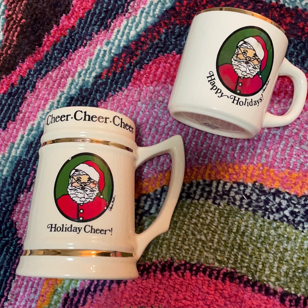 Vintage Santa Claus Mugs